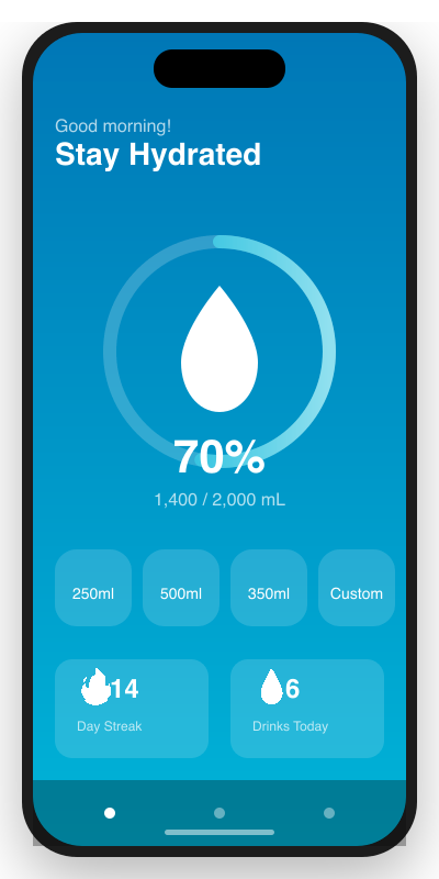 Hydrate App Screenshot